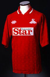 maillot de doncaster rovers fc domicile 1994-1995 rétro