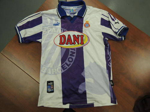maillot de espanyol barcelone domicile 1997-1998 rétro