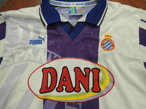 maillot de espanyol barcelone domicile 1997-1998 rétro maillot de espanyol barcelone domicile 1997-1998 rétro