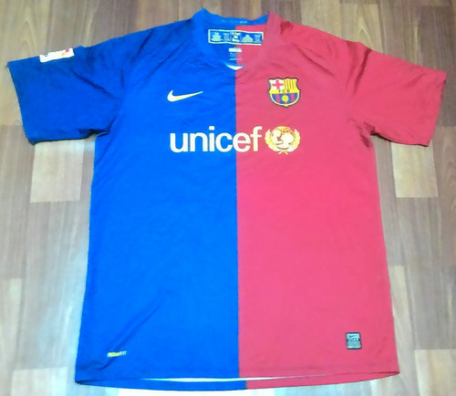 maillot de fc barcelone domicile 2008-2009 rétro