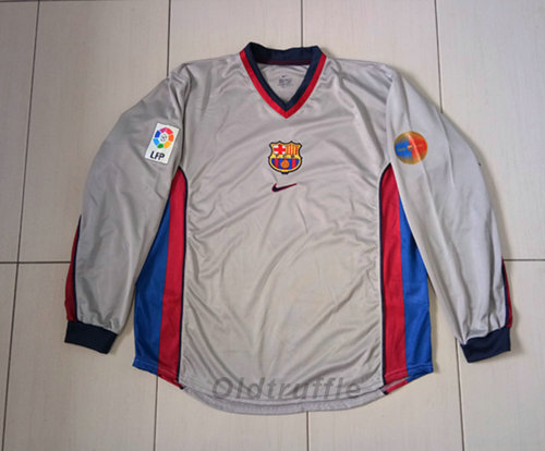 maillot de fc barcelone exterieur 2000-2001 rétro