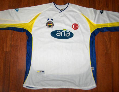 maillot de fenerbahçe sk exterieur 2001-2002 rétro