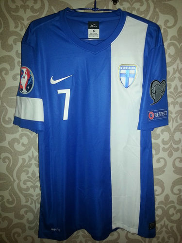 maillot de finlande exterieur 2014-2015 rétro