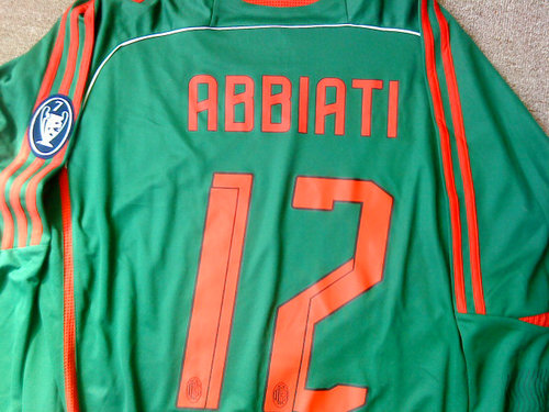 maillot de foot ac milan gardien 2007-2008 rétro maillot de foot ac milan gardien 2007-2008 rétro
