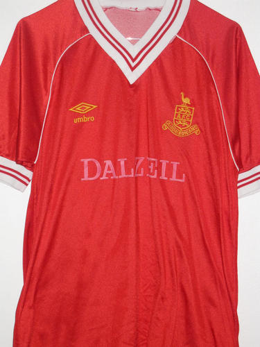 maillot de foot airdrieonians fc exterieur 1984-1988 rétro