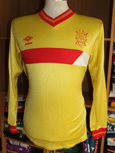 maillot de foot albion rovers domicile 1985-1987 rétro