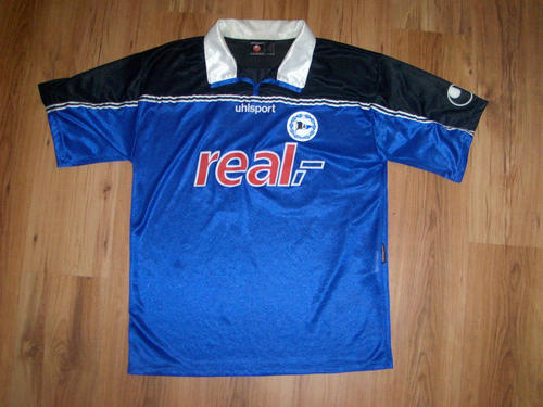 maillot de foot arminia bielefeld domicile 2001-2002 rétro