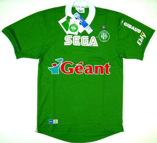maillot de foot as saint-étienne domicile 1999-2000 pas cher