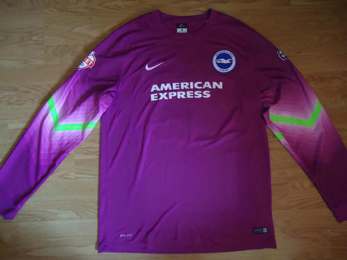 maillot de foot brighton and hove albion gardien 2014-2015 rétro