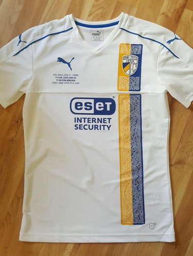 maillot de foot carl zeiss iéna réplique 2016-2017 pas cher