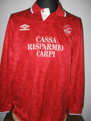 maillot de foot carpi fc 1909 domicile 1992-1993 rétro