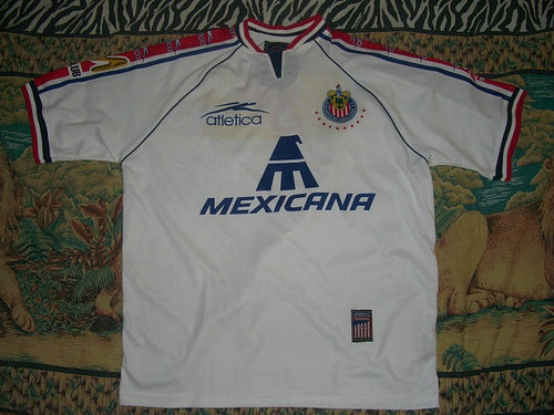 maillot de foot cd guadalajara exterieur 1997-1998 pas cher