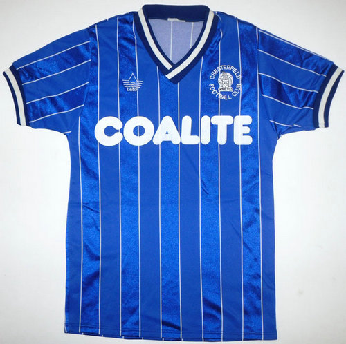 maillot de foot chesterfield fc domicile 1986-1987 rétro