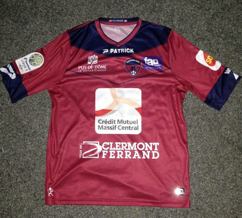 maillot de foot clermont foot domicile 2016-2017 rétro