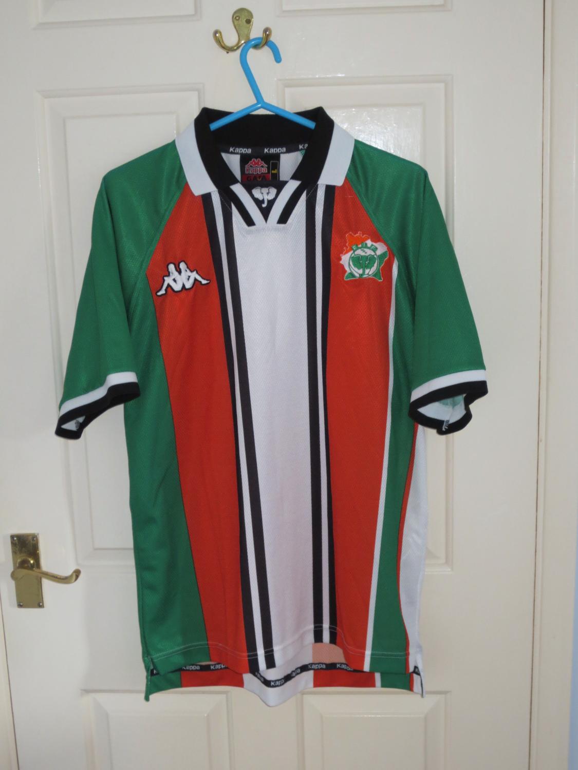 maillot de foot côte d\'ivoire domicile 2000-2002 pas cher