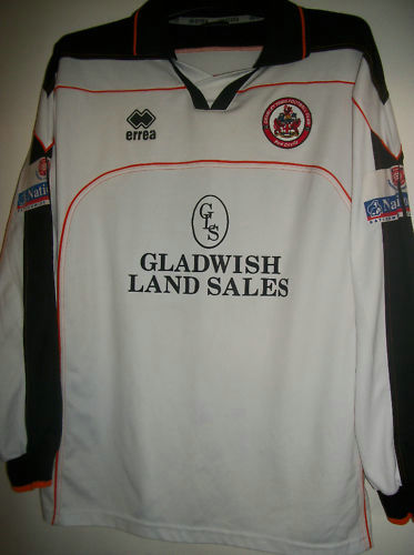 maillot de foot crawley town fc exterieur 2000-2001 pas cher