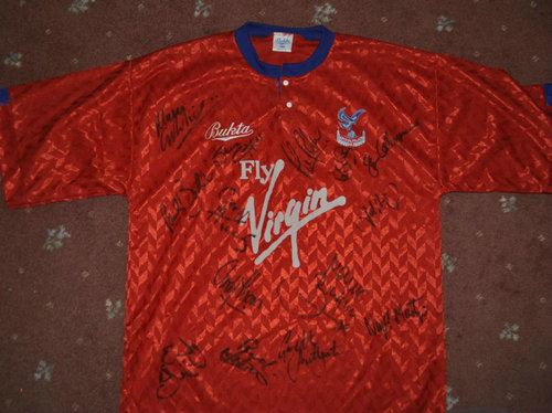 maillot de foot crystal palace fc exterieur 1990-1991 rétro