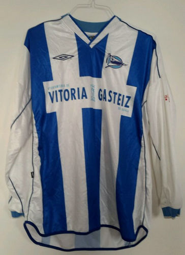 maillot de foot deportivo alavés domicile 2004-2005 rétro