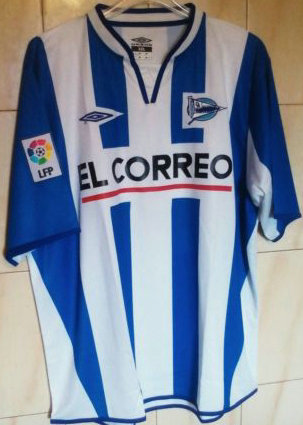 maillot de foot deportivo alavés domicile 2005-2006 rétro