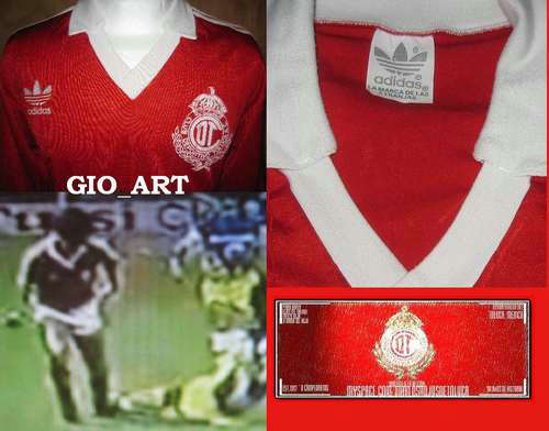 maillot de foot deportivo toluca domicile 1988-1989 pas cher
