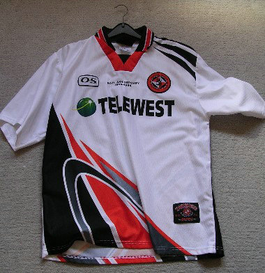 maillot de foot dundee united exterieur 1998-1999 rétro