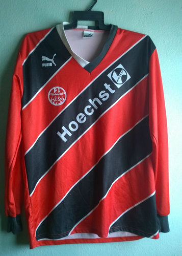 maillot de foot eintracht francfort domicile 1988-1989 rétro