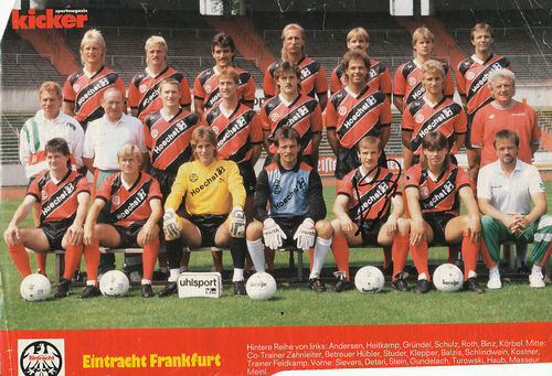 maillot de foot eintracht francfort domicile 1988-1989 rétro