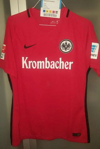 maillot de foot eintracht francfort exterieur 2016-2017 rétro