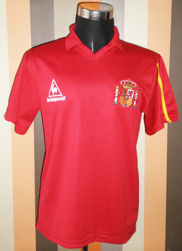 maillot de foot espagne domicile 1986-1987 rétro