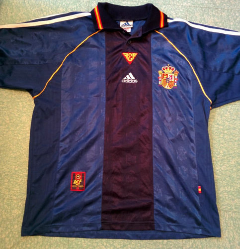 maillot de foot espagne exterieur 1999-2000 rétro