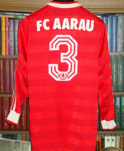maillot de foot fc aarau exterieur 1984-1985 rétro maillot de foot fc aarau exterieur 1984-1985 rétro