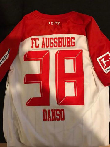 maillot de foot fc augsbourg domicile 2017-2018 rétro