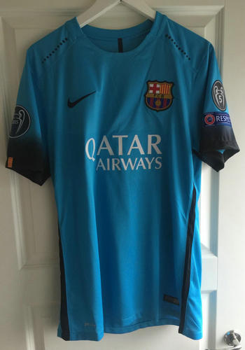 maillot de foot fc barcelone third 2015-2016 rétro