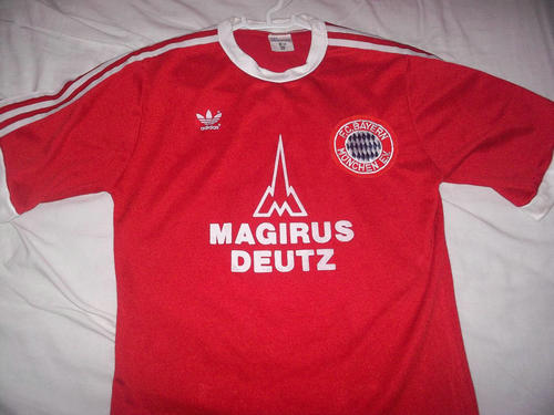maillot de foot fc bayern munich domicile 1980 rétro