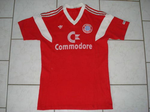 maillot de foot fc bayern munich domicile 1984-1986 rétro