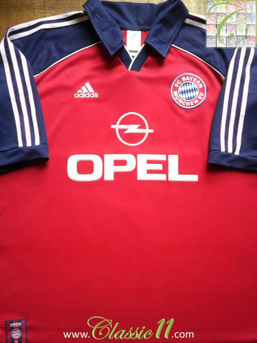 maillot de foot fc bayern munich domicile 1999-2001 pas cher