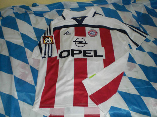 maillot de foot fc bayern munich exterieur 2000-2002 rétro