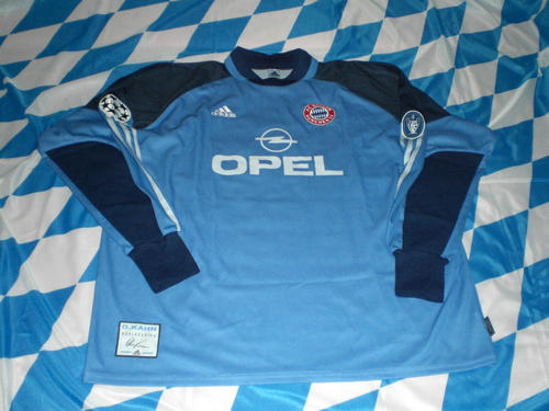 maillot de foot fc bayern munich gardien 2001-2002 rétro