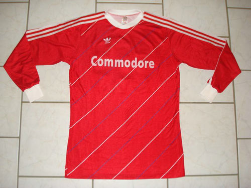 maillot de foot fc bayern munich réplique 1985-1986 rétro