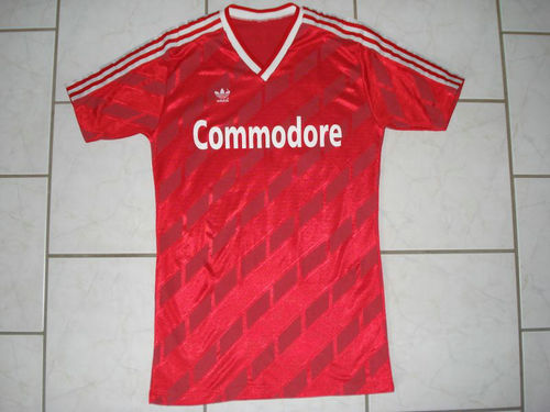 maillot de foot fc bayern munich réplique 1986-1987 rétro