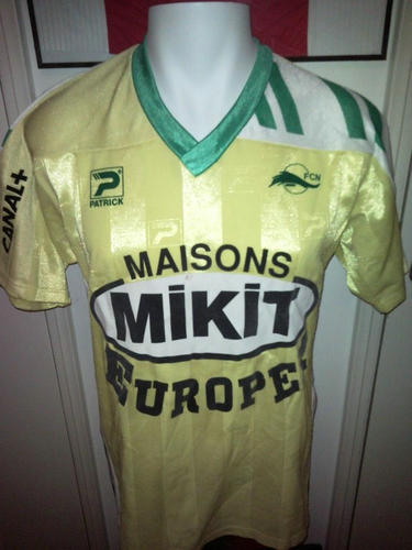 maillot de foot fc nantes domicile 1990-1991 rétro