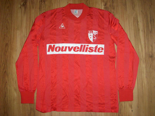 maillot de foot fc sion exterieur 1984-1985 rétro