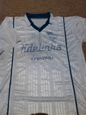 maillot de foot fk spartak subotica domicile 1995-1996 rétro