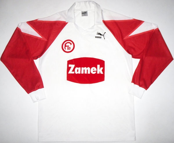 maillot de foot fortuna düsseldorf domicile 1990-1992 rétro