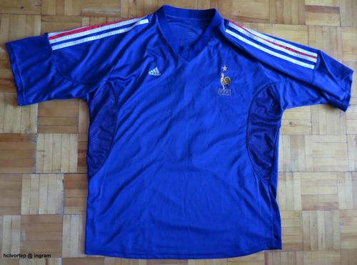 maillot de foot france domicile 2002-2004 rétro