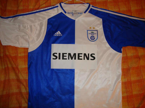 maillot de foot gcz domicile 2004-2005 rétro