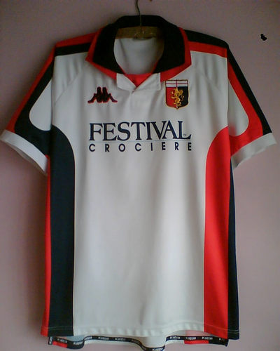 maillot de foot genoa cfc exterieur 1998-1999 rétro