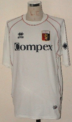 maillot de foot genoa cfc exterieur 2005-2006 rétro