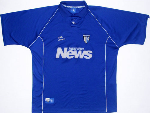 maillot de foot gillingham domicile 2000-2001 rétro