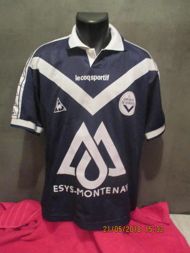 maillot de foot girondins de bordeaux domicile 1995-1996 rétro